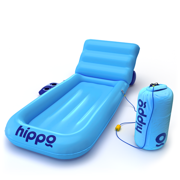 HIPPO™ Float Mat – Anchor Your Chill, Anywhere (BLUE)